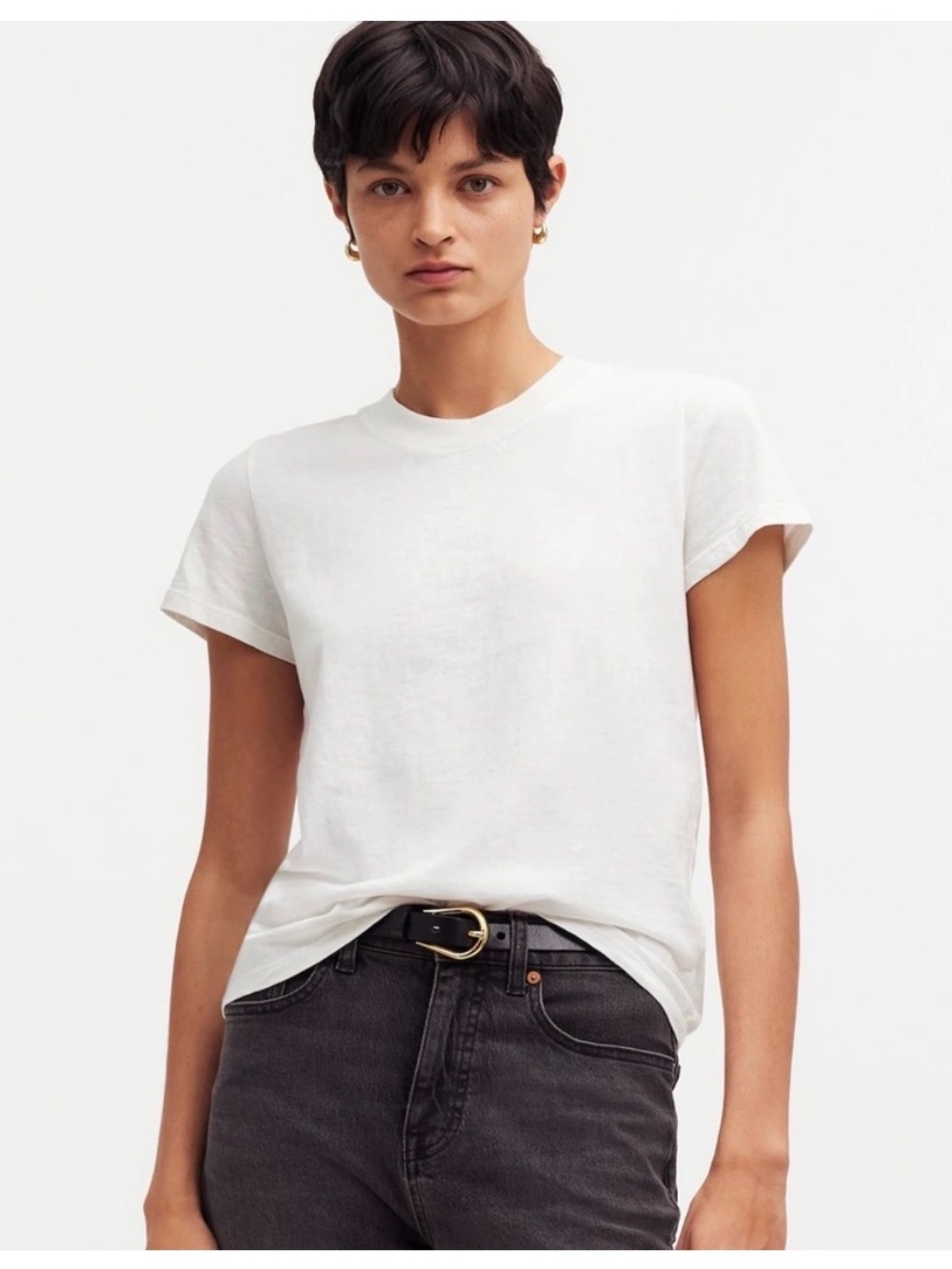 Madewell Premium Standard 01. The Shrunken Tee in White